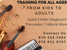 Music Instruments training for all ages