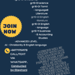 Ordinary level & Advanced level classes
