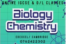 IGCSE & O/L CHEMISTRY AND BIOLOGY
