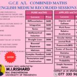 GCE A/L Combined Maths 2025 & 2026 | 2024 Revision (English Medium)