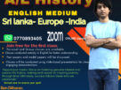 O/L & A/L History English medium Online classes