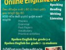 Online English spoken and syllabus classes for students islandwide