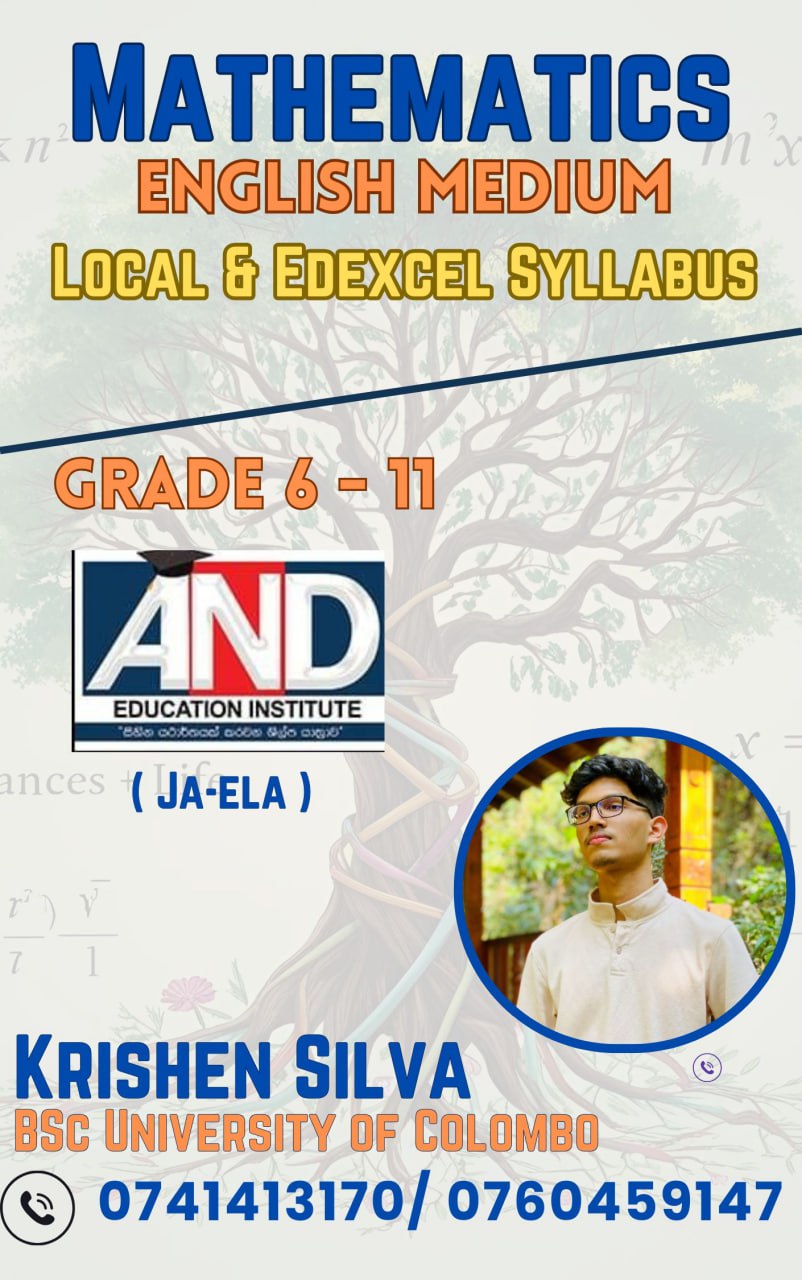 English medium Maths ( Local & Edexcel Syllabus)