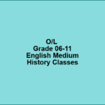 O/L Grade 06-11 English Medium History Classes