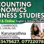 Accounting Economics Edexcel Cambridge local AL and OL commerce
